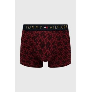 Boxerky Tommy Hilfiger pánske, bordová farba