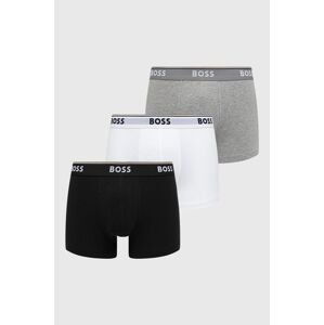 Boxerky BOSS  (3-pak) pánske, biela farba