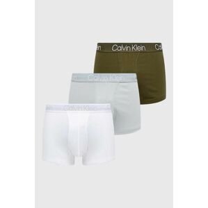 Boxerky Calvin Klein Underwear 3-pak pánske, zelená farba