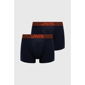 Boxerky Levi's (2-pak) pánske, tmavomodrá farba