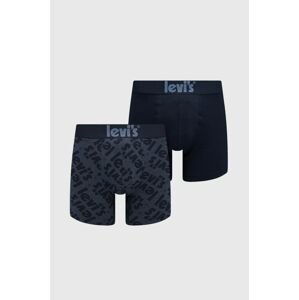 Boxerky Levi's (2-pak) pánske, tmavomodrá farba