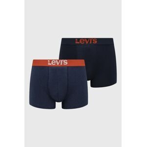 Boxerky Levi's (2-pak) pánske, tmavomodrá farba