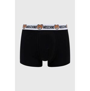 Boxerky Moschino Underwear 2-pak pánske, čierna farba