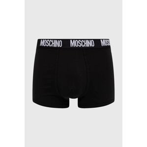 Boxerky Moschino Underwear 2-pak pánske, čierna farba