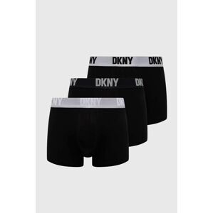 Boxerky Dkny 3-pak pánske, strieborná farba