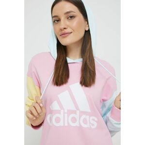 Bavlnená mikina adidas dámska, , s potlačou