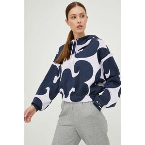 Mikina adidas Performance Marimekko dámska, fialová farba, vzorovaná