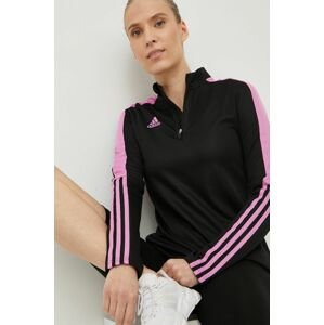 Tréningová mikina adidas Performance Tiro dámska, čierna farba, s nášivkou