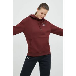 Mikina Under Armour 1373033-690, dámska, bordová farba, jednofarebná