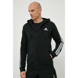 Mikina adidas Performance pánska, čierna farba, s nášivkou