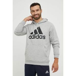 Mikina adidas pánska, šedá farba, s potlačou