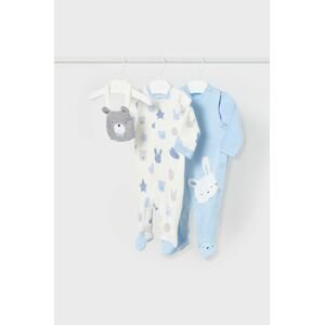 Mayoral Newborn Dupačky pre bábätká (2-pack) + śliniak