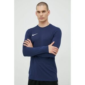 Tréningové tričko s dlhým rukávom Nike Park Vii tmavomodrá farba, jednofarebné