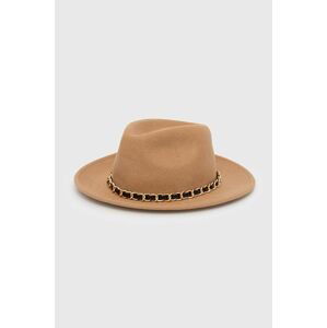 Vlnený klobúk Aldo Wesley hnedá farba, vlnený