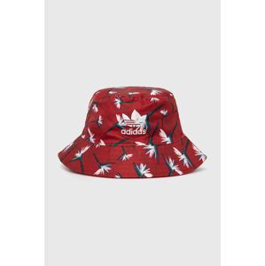 Obojstranný klobúk adidas Originals Thebe Magugu červená farba,