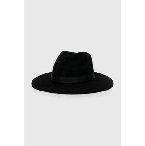 Vlnený klobúk Polo Ralph Lauren čierna farba, vlnený