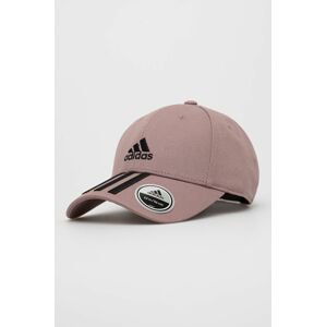 Šiltovka adidas Performance 3-stripes fialová farba, s nášivkou