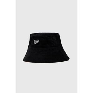 Štruksový klobúk Puma čierna farba, bavlnený