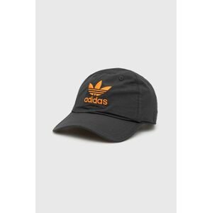 Čiapka adidas Originals šedá farba, jednofarebná