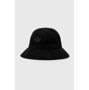 Štruksový klobúk adidas Originals HM1715-BLACK, čierna farba,