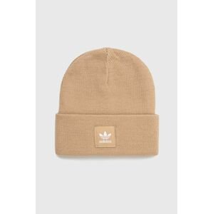 Čiapka adidas Originals béžová farba,