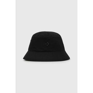 Bavlnený klobúk Converse čierna farba, bavlnený