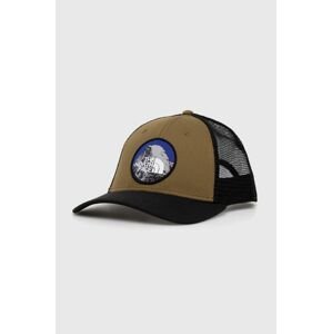 Šiltovka The North Face Mudder Trucker zelená farba, s nášivkou