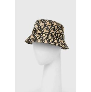 Bavlnený klobúk Karl Kani béžová farba, bavlnený