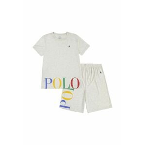 Detské pyžamo Polo Ralph Lauren béžová farba, s potlačou