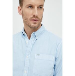 Bavlnená košeľa Pepe Jeans pánska, regular, s golierom button-down