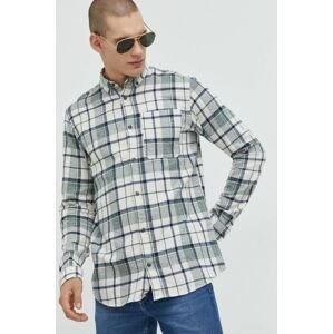 Bavlnená košeľa Jack & Jones Jorowen pánska, zelená farba, regular, s golierom button-down