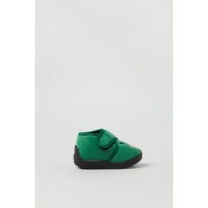 Detské papuče OVS zelená farba