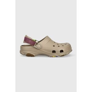 Šľapky Crocs Classic All Terrain Clog dámske, hnedá farba