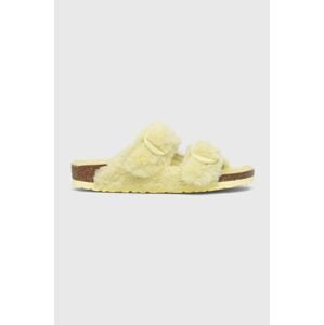 Papuče Birkenstock Arizona Bb Shearling žltá farba