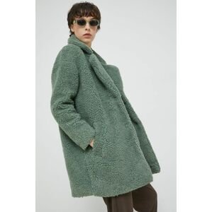 Kabát Only dámsky, zelená farba, prechodný,