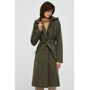 Kabát Lauren Ralph Lauren dámsky, zelená farba, prechodný,