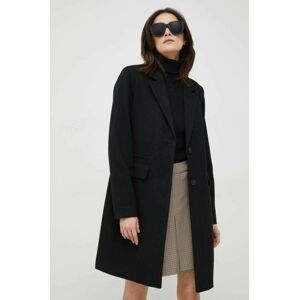 Kabát Vero Moda dámsky, čierna farba, prechodný