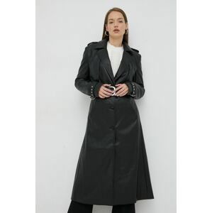 Kabát Bardot dámsky, čierna farba, prechodný,
