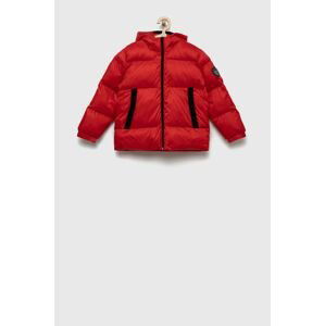 Detská bunda EA7 Emporio Armani červená farba,