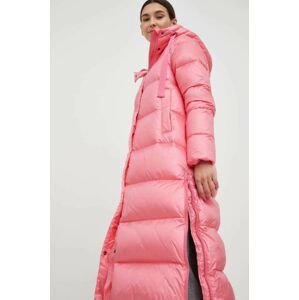 Páperová bunda Deha dámska, ružová farba, zimná,