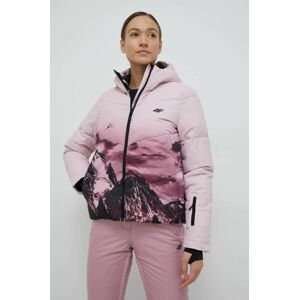 Lyžiarska bunda 4F ružová farba