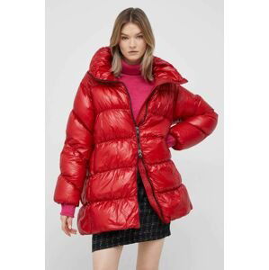 Páperová bunda Hetrego dámska, červená farba, zimná