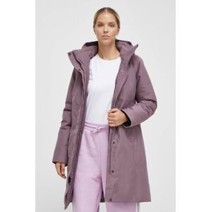 Páperová bunda Marmot Chalsea dámska, fialová farba, zimná