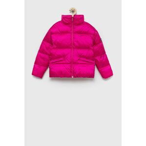 Detská bunda Tommy Hilfiger ružová farba,