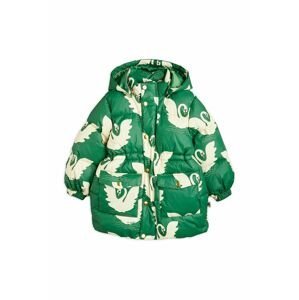Detská bunda Mini Rodini zelená farba,