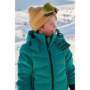 Detská páperová bunda Reima zelená farba