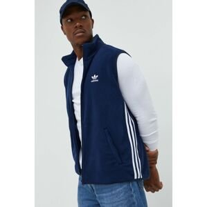 Vesta adidas Originals pánsky, tmavomodrá farba, prechodný