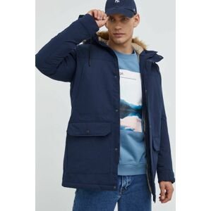 Bunda parka Produkt by Jack & Jones pánska, tmavomodrá farba, zimná