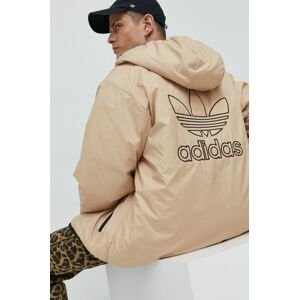 Obojstranná bunda adidas Originals pánska, čierna farba, zimná,