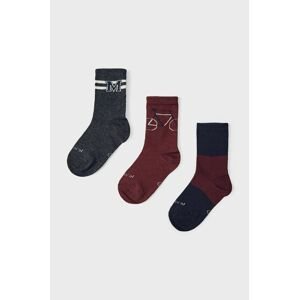 Detské ponožky Mayoral bordová farba